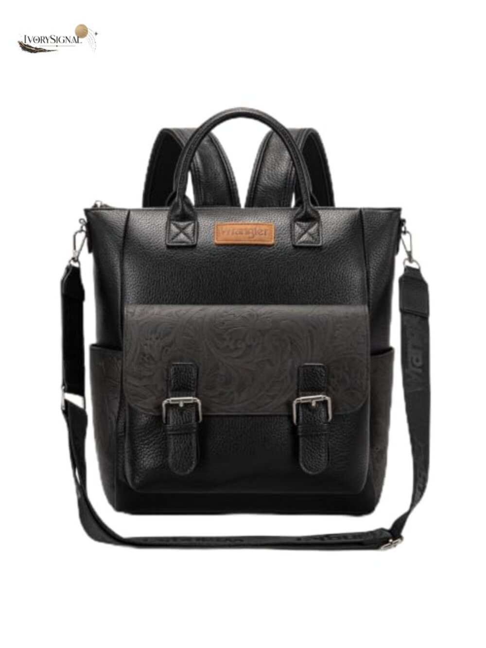 Wrangler Convertible Backpack Purse Women Faux Leather Crossbody Bag Travel